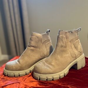 Soda Light Brown Ankle Booties